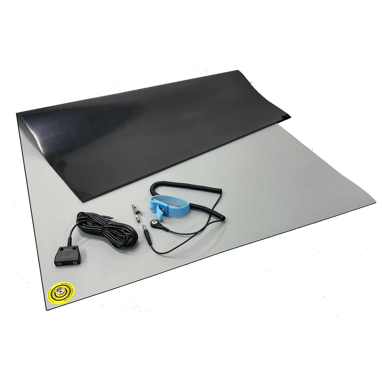 Two Layer Dissipative/Conductive Natural Rubber Worksurface - GRAY