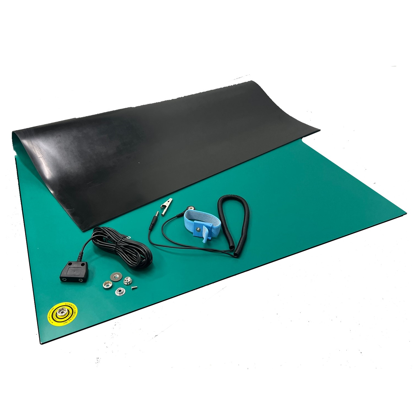 Two Layer Dissipative/Conductive Natural Rubber Worksurface - GREEN