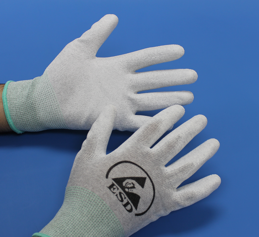 ESD Safe Nylon, Low Lint Gloves – Palm Coated