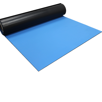 Two Layer Dissipative/Conductive Natural Rubber Worksurface - BLUE